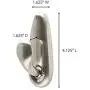 Command Metal Hook, Decorate Damage-Free, Indoor Use (FC13-BN-ES), Brushed Nickel