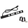 Opentron OT16063 Heavy Duty Metal Surge Protector Power Strip with Mounting Parts 6 White Outlets 3 Feet Power Cord