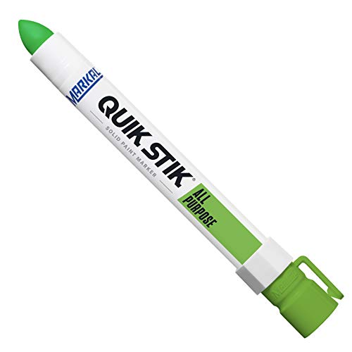 Markal 61042 Quik Stik All Purpose Solid Paint Marker, Fluorescent Green (Pack of 12)