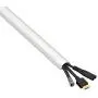 D-Line White Medium Cord Cover Kit, 13FT Self-Adhesive Wire Hider, Cable Raceway to Hide Wires on Wall, Cable Management - 4 x 39in Lengths and Accessories