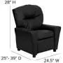 Flash Furniture Contemporary Black LeatherSoft Kids Recliner with Cup Holder Flash Furniture Contemporary Black LeatherSoft Kids Recliner with Cup Holder