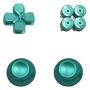 Metal Alloy Thumbsticks Bullet ABXY and D-pad Replacement Buttons Kit for PS4 Playstation 4 DualShock 4 Controller (Green) Metal Alloy Thumbsticks Bullet ABXY and D-pad Replacement Buttons Kit for PS4 Playstation 4 DualShock 4 Controller (Green)