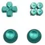 Metal Alloy Thumbsticks Bullet ABXY and D-pad Replacement Buttons Kit for PS4 Playstation 4 DualShock 4 Controller (Green)
