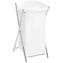 Honey-Can-Do HMP-01126 Single Sorter Hamper, Chrome Frame, White