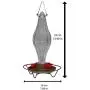 Hummingbird Feeder Durable Metal & Bottle Antique Glass Attract More Hummers to Your House & Outdoor Garden Features 4 Red Flower Feeding Ports It Has 13 Ounces Capacity Hummingbird Feeder Durable Metal & Bottle Antique Glass Attract More Hummers to Your House & Outdoor Garden Features 4 Red Flower Feeding Ports It Has 13 Ounces Capacity