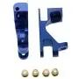 Ky-RC 1 Set Aluminum Alloy Metal Upgrade Chassis Parts Kit for Traxxas Slash 4x4 1/10 RC Car Truck Parts Accessories W001 (Blue)