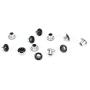 FAFAHOUSE 420 Set 3mm Metal Eyelets Mixed Colors Round Eyelet Grommets for Scrapbooking Card Making Leather Craft Shoes Clothes Paper Craf