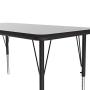 Correll AM2448-REC-15 Econoline Activity Table, Height Adjustable, 24''x48'', Rectangular Smooth & Hard Gray Granite Melamine Top, Heavy Duty Legs, 24''x48'' Rectangular, Multicolor Correll AM2448-REC-15 Econoline Activity Table, Height Adjustable, 24''x48'', Rectangular Smooth & Hard Gray Granite Melamine Top, Heavy Duty Legs, 24''x48'' Rectangular, Multicolor
