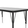 Correll AM2448-REC-15 Econoline Activity Table, Height Adjustable, 24''x48'', Rectangular Smooth & Hard Gray Granite Melamine Top, Heavy Duty Legs, 24''x48'' Rectangular, Multicolor