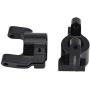 Dilwe RC Car Steering Knuckle, Metal Front C-Hub Carrier Steering Knuckle for Axial SCX10 II RC Car RC Model Parts Accessories (Black)