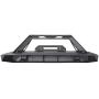 Hooke Road Front Winch Bumper & Rear Hitches Bumper Combo Kit Compatible with Jeep Wrangler CJ 1976-1986 (CJ7) (Solid Steel Textured Black)