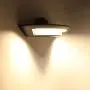 LUTEC Ghost 31W LED Wall Light Outdoor with Frost PC Diffuser, 3000K 1500LM Waterproof Outdoor Light and Sleek Oval Design with Dark Grey Finish for Porch, Garage, Garden.