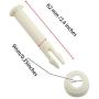 DZS Elec 6pcs 2.36'' Plastic Swimming Pool Joint Pin with Caps for Rectangular Metal and Prism Frame Pools Joint Pins and Seals Pool Replacement Parts