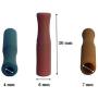 NEW FALL colors 12 Pc Set of Silicone Straw Tips for Metal and Stainless Steel Drinking Straws | Bonus: 4 Silencers | Multi-color Food-Grade Straw Covers and Silencers