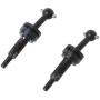 YU-NIYUT 4pcs Metal CVD Universal Joint Shaft Transmission for 1/28 Wltoys K969 K979 K989 K999 P929 P939 RC Car Upgrade Parts