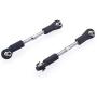 JVSISM 2Pcs 8124 Metal 75-85mm Steering Rod for 1/8 Zd Racing 9116 9020 9072 9071 9203 08425 08426 08427 08428 Rc Car Parts