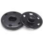 55 Sets Sew-on Snap Buttons Metal Snap Fastener Durable Press Studs Buttons for Sewing Clothing, 4 Sizes (Black)