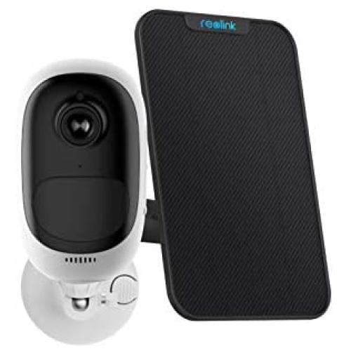 REOLINK Outdoor Security Camera Wireless Rechargeable Battery 1080P Home Surveillance Support Cloud Google Assistant Night Vision PIR Motion Detection SD Slot | Argus Pro with Solar Panel