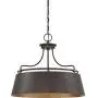 Quoizel FV2824WT Fairview Metal Drum Pendant Lighting, 4-Light, 400 Watts, Western Bronze (21'' H x 24'' W) Quoizel FV2824WT Fairview Metal Drum Pendant Lighting, 4-Light, 400 Watts, Western Bronze (21'' H x 24'' W)