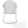 Crosley Tulip 2 Piece Chair Set White Satin