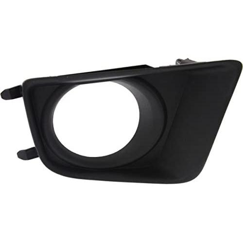 DAT AUTO PARTS Fog Light Bezel Replacement for 12-15 Toyota Tacoma Black Right Passenger Side TO1039152