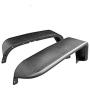 Tuxtured Steel Flat Style Fender Flares for 2007-2018 Wrangler JK (Drilling Required)