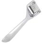 Pssopp Metal Leather Skiver with 3PCS Skiver Replacement Part for Leather Craft DIY, Leather Making, Leather Thinning(Silver)