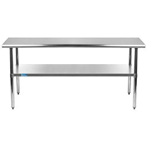 AmGood Stainless Steel Work Table | Metal Utility Table (Stainless Steel Work Table, 48'' Long x 18'' Deep) AmGood Stainless Steel Work Table | Metal Utility Table (Stainless Steel Work Table, 48'' Long x 18'' Deep)