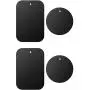 Metal Plate with 3M Adhesive Back for Magnetic Car Mount Cell Phone Holder GPS and Tablet Holder (2 Rectangle & 2 Round) (Black) Metal Plate with 3M Adhesive Back for Magnetic Car Mount Cell Phone Holder GPS and Tablet Holder (2 Rectangle & 2 Round) (Black)