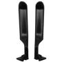 XIAMI Black Left & Right Metal Inside Door HandlesFit for 1987-1996 Ford Bronco F150;for 1987-1997 Ford F350 F250