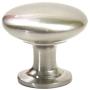 Kingsman Classic 1-1/4 in. (32mm) Diameter Solid Round Kitchen/Bathroom Cabinet Knob (10, Brushed Nickel Finish)