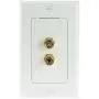 Mediabridge Speaker Wall Plate w/Binding Posts (1 Pair) - Limited TIME Offer: Free Low Voltage Metal Mounting Bracket (1-Gang) - Binding Post 2-Piece Inset Wall Plate for 1 Speaker (Part# WP1-BPX1) Mediabridge Speaker Wall Plate w/Binding Posts (1 Pair) - Limited TIME Offer: Free Low Voltage Metal Mounting Bracket (1-Gang) - Binding Post 2-Piece Inset Wall Plate for 1 Speaker (Part# WP1-BPX1)