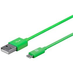 Monoprice Select Series USB A to Micro B Charge & Sync Cable, 6ft Green