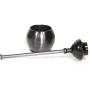 ToiletTree Products Modern Deluxe Freestanding Stainless Steel Toilet Plunger (Gun Metal, Toilet Plunger 6.5” x 6.5” x 18.5”)