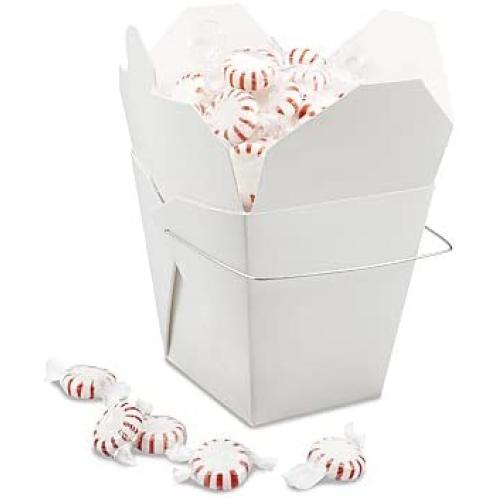 Chinese Wire Handle Take Out Boxes, White, 32 Ounce, 50 Count Chinese Wire Handle Take Out Boxes, White, 32 Ounce, 50 Count