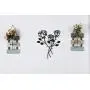 Scwhousi Metal Rose Wall Decor Garden Flower Wall Art,Rustic (14.25'' 1.75'') Scwhousi Metal Rose Wall Decor Garden Flower Wall Art,Rustic (14.25'' 1.75'')