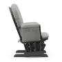 StorkCraft Hoop Glider and Ottoman Cushions, Gray w/Light Gray