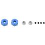 keyren Rear Drive Shaft RC Truck Drive Shaft, 2pcs SLA031 Upgrade Parts CVD Transmission Axle, Metal for Traxxas Slash 4X4 1/10 Truck RC Car(SLA031NB Dark Blue)