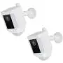 Wasserstein Metal Mount Compatible with Ring Spotlight Cam Battery - Adjustable Indoor/Outdoor Security Mount (2 Pack, White) Wasserstein Metal Mount Compatible with Ring Spotlight Cam Battery - Adjustable Indoor/Outdoor Security Mount (2 Pack, White)