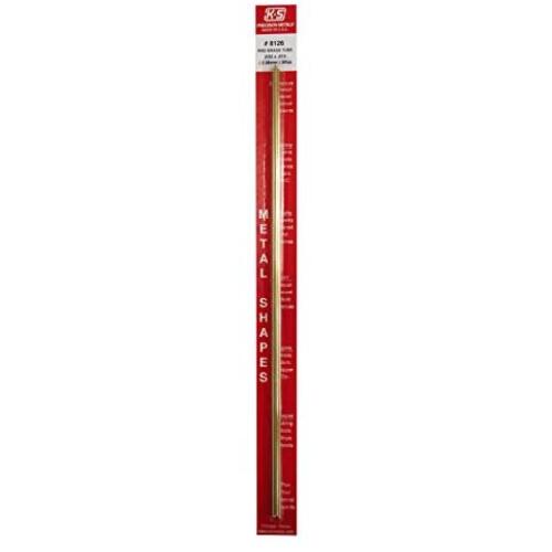 K & S PRECISION METALS 8126 3PK3/32 x 12 BRS RND Tube, Pack of 3