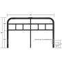 ZIYOO Metal Headboard for Full Bed with Decorative Style Design, Black ZIYOO Metal Headboard for Full Bed with Decorative Style Design, Black