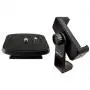 DaVoice 44mm Tripod Quick Release Plate for Amazon Basics 60-Inch, Ambico, Targus, Velbon, Vista Explorer 60”, Sony, Sunpak, Ravelli + 360 Rotate Tripod Phone Mount, Compatible with iPhone Smartphone