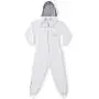 Natural Apiary Apiarist Suit Outfit 1 x Non-Flammable Fencing Veil Mesh Total Protection for Backyard & Beginner Beekeepers, Large, White Natural Apiary Apiarist Suit Outfit 1 x Non-Flammable Fencing Veil Mesh Total Protection for Backyard & Beginner Beekeepers, Large, White
