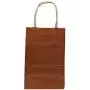 PTP BAGS Copper Penny Rust 5'' x 3'' x 8'' Tote Bags [Pack of 250] Recyclable Metallic Kraft Paper Gift Bags