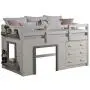 DONCO Twin Sweet Dreams LOW LOFT, White/Grey DONCO Twin Sweet Dreams LOW LOFT, White/Grey