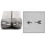 Broken Arrow Metal Design Stamp, 2 Pieces 4.5mm Punch Stamping Tool for Hand Stamped DIY Jewelry Crafts - Beaducation Original Metal Design Stamps