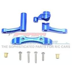 GPM Losi 1:10 Baja Rey / Rock Rey Upgrade Parts Aluminum Steering Assembly - 1 Set Blue