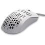 Gwolves HTM Hati Ultra Lightweight Honeycomb Design Wired Gaming Mouse 3360 Sensor - PTFE Skates - 6 Buttons - Only 61G (White)
