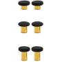 E-MODS GAMING 12 in 1 - Metal Mod 6 Swap Thumbsticks Joysticks, 4 Paddles & 2 Dpads with Open Tool for Xbox One Elite Controller (Gold)