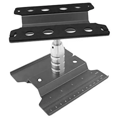 RC Car Work Stand Repair Workstation Tools Aluminum 360 Degree Rotation Lift Or Lower for 1/12 1/10 1/8 Scale Cars Trucks (Black) RC Car Work Stand Repair Workstation Tools Aluminum 360 Degree Rotation Lift Or Lower for 1/12 1/10 1/8 Scale Cars Trucks (Black)